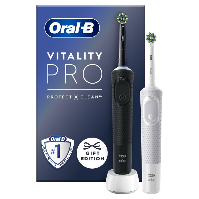 CEPILLO DENTAL VITALITY PRO DUO BLACK-WHITE BRAUN